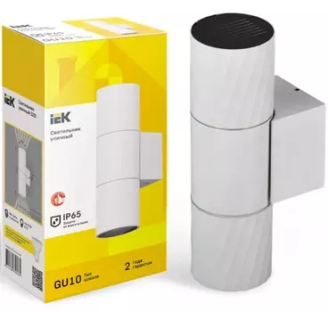 Светильник уличный IEK LT-UBU0-5221-GU10-2-K01 5221 настенный 2хGU10 IP65 белый