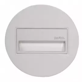 Светильник Zamel 13-211-12 SONA Алюминий/Тепл.бел. в монт.коробку, с круглой рамкой 14V DC
