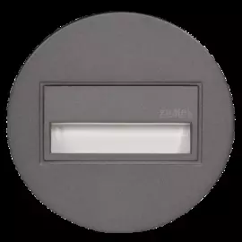 Светильник Zamel 13-211-32 SONA Графит/Тепл.бел. в монт.коробку, с круглой рамкой 14V DC