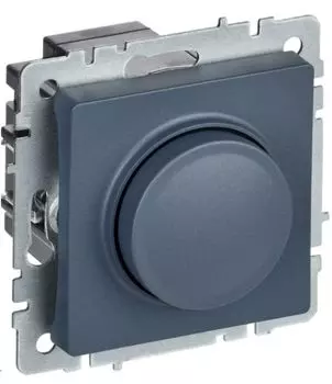 Светорегулятор IEK BR-D20-0600-K35 BRITE поворотно-нажимной 600Вт СС10-1-0-БрМ Маренго