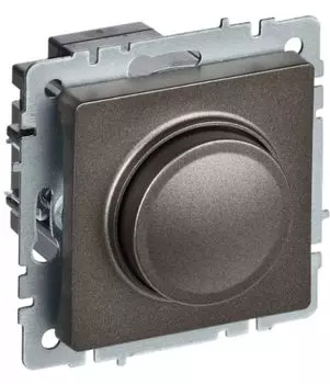 Светорегулятор IEK BR-D20-0600-K45 BRITE поворотно-нажимной 600Вт СС10-1-0-БрТБ Бронза