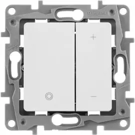 Светорегулятор Legrand 672218 Etika - нажимной, 400 Вт, белый