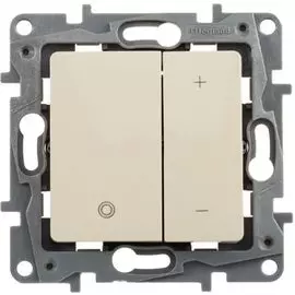 Светорегулятор Legrand 672318 Etika - нажимной, 400 Вт, слоновая кость