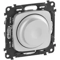 Светорегулятор Legrand 752960 Valena ALLURE DIY, поворотный, 300Вт, универсальный, без нейтрали, алюминий