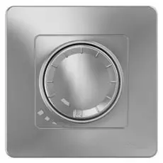 Светорегулятор Schneider Electric BLNSS040013 (диммер) поворотно-нажимной 400ВТ Алюминий внутр