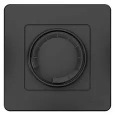 Светорегулятор Systeme Electric BLNSS040016 (диммер) поворотно-нажимной 400ВТ Антрацит внутр