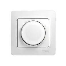 Светорегулятор Schneider Electric DC-001B Этюд поворотный 300 Вт, 220/230 В, IP20, скрытый, в сборе (белый)