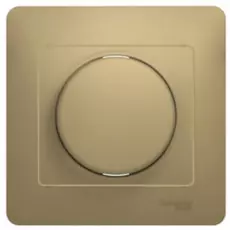 Светорегулятор Schneider Electric GSL000434 Glossa Титан (диммер) поворотный, 300Вт (в сборе с рамкой)