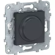 Светорегулятор Schneider Electric NU551454 UnicaNew, антрацит, LED, поворотно-нажимной, универсальны