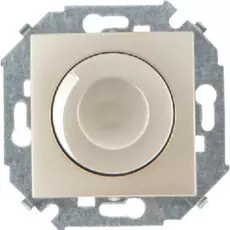 Светорегулятор Simon 1591311-034 Simon 15 Шампань поворотно-нажимной, 500Вт, 230В, винт.заж.