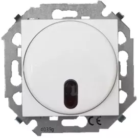 Светорегулятор Simon 1591713-030 Simon 15 Белый с управлением от ИК пульта, проходной, 500Вт, 230В, винтовой зажим