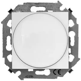 Светорегулятор Simon 1591790-030 Simon 15 Белый поворотно-нажимной, проходной, 500Вт 230В, винт. зажим