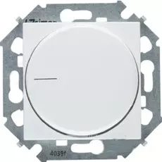 Светорегулятор Simon 1591796-030 Simon 15 Белый поворотный для регулируемых LED ламп 230В, 5-215Вт,винт.зажим