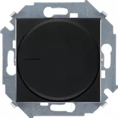 Светорегулятор Simon 1591796-038 поворотный для диммируемых LED ламп, 230В, 5-215Вт, винт.заж., графит