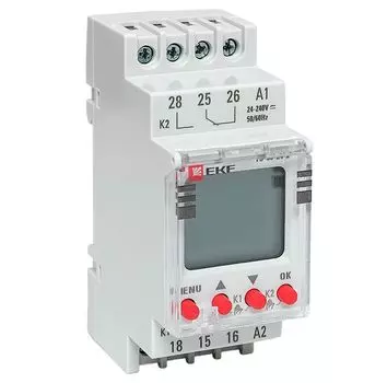 Таймер EKF te-80-24-2 электронный двухканальный ТЭ-80 24-230В