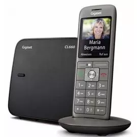 Телефон DECT Gigaset CL660A SYS RUS S30852-H2824-S321 черный автооветчик АОН