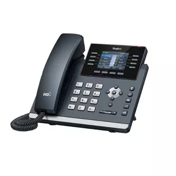 Телефон SIP Yealink SIP-T44U 12 аккаунтов, 2 порта USB, цветной экран, BLF, PoE, GigE, без БП