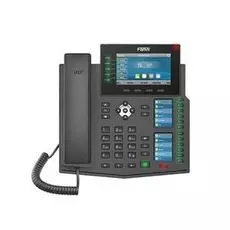Телефон VoiceIP Fanvil X6U 20 линий SIP, 2х10/100/1000, осн. цветной дисплей 480x272, записная нкига на 2000, IPv6. 60 клавиш быстрого набора, POE