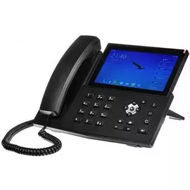 Телефон VoiceIP QTECH QIPP-V700PG видео, 20 линий SIP, 26 клавиши, цветной сенсорный ЖК дисплей 7" с подсветкой, кнопка отключения микрофона, 2 порта