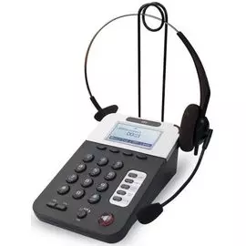 VoIP-телефон QTECH QVP-80P 2 SIP линии, LCD экран 128*64 с подсветкой, 2*Ethernet RJ-45 LAN/PC, без БП в комплекте