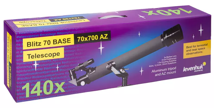 Телескоп Levenhuk Blitz 70 BASE 77101 Levenhuk