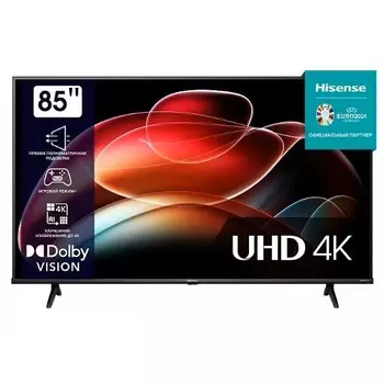 Телевизор Hisense 85A6K 85" черный 4K Ultra HD 60Hz DVB-T DVB-T2 DVB-C DVB-S DVB-S2 USB WiFi Smart TV