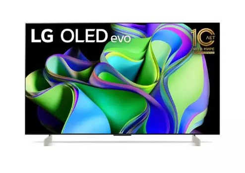 Телевизор OLED LG OLED42C3RLA.ARUB 42", холодный беж 4K Ultra HD 120Hz DVB-T DVB-T2 DVB-C DVB-S2 USB WiFi Smart TV