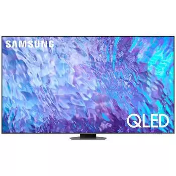 Телевизор Samsung QE98Q80CAUXRU Series 8 серебристый 4K Ultra HD 100Hz DVB-T2 DVB-C DVB-S2 USB WiFi Smart TV