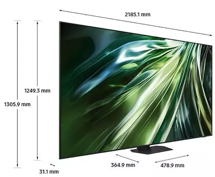 Телевизор Samsung QE98QN90DAUXCE NeoQLED, Ultra HD, Tizen Smart TV, 120Hz, HDR10+, Wi-Fi, Voice, DVB-T2/C/S2, BT, CI+(1.4), FreeSync Premium PRO, 4.2.