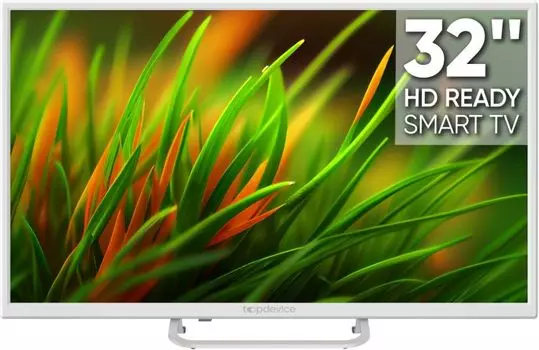 Телевизор TopDevice TDTV32BS02H_WE white, HD, Smart TV, DVB-T2/C/S2, 3*HDMI, 2*USB