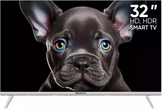 Телевизор TopDevice TDTV32CS08H_WE 32"/HD/VA/Smart SBER/Голосовой пульт/1-8 Гб/BT/60Гц/белый