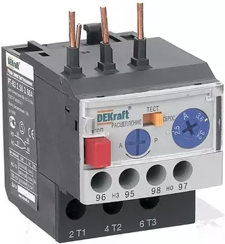 Тепловое реле DEKraft 23113DEK для контакторов 09-18A 5,00-7,00А РТ-03