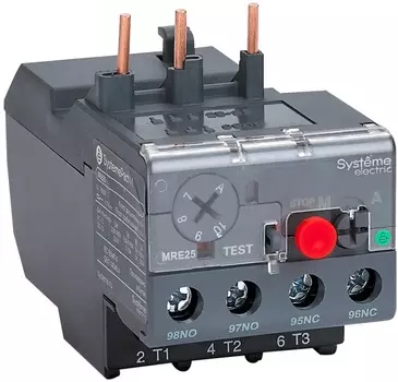 Тепловое реле перегрузки Systeme Electric MRE25P63 MRE F25 0.4-0.63A КЛАСС 10A (LRE04)