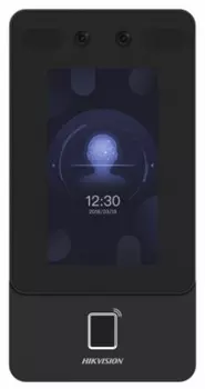 Терминал доступа HIKVISION DS-K1T342MFWX с распознаванием лиц (Mifare 1 + опечатки пальцев) 4.3" цветной сенсорный экран