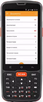 Терминал сбора данных АТОЛ Smart.Slim АТОЛ 53689 полный (4", Android 7.0, 2Gb/16Gb, 2D, Wi-Fi, BT, NFC, 3G, GPS, сamera, БП, IP65, 4000 mАh)
