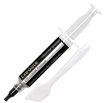 Термопаста Exegate ETP-11WMK Platinum EX293372RUS (11 Вт/(м•К), 8г, шприц с лопаткой)