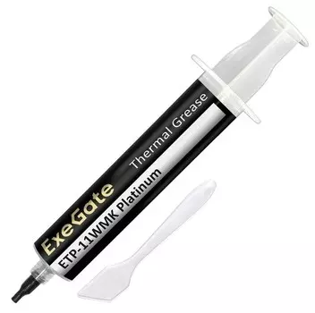 Термопаста Exegate ETP-11WMK Platinum EX293373RUS (11 Вт/(м•К), 30г, шприц с лопаткой)