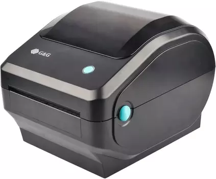 Термопринтер G&G GG-D410 203dpi 152мм/с/USB для печ.накл. черный