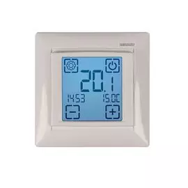 Терморегулятор Rexant RX-421H 51-0586 сенсорный программируемый,белый, совместим с Legrand серии Valena