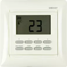 Терморегулятор Rexant RX-527H 51-0568 программируемый, белый, совместим с Legrand серии Valena