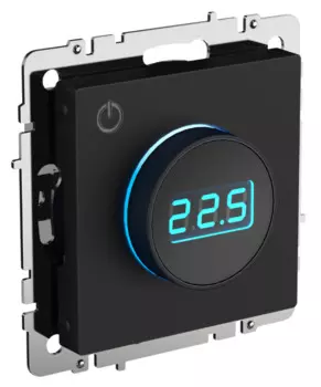 Термостат электронный IEK BR-RT11-K02 BRITE с индикацией ТС10-1-БрЧ Черный