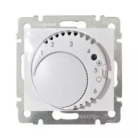 Термостат Legrand 770091 Valena CLASSIC - для систем тёплых полов, белый