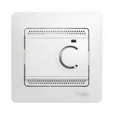 Термостат Schneider Electric GSL000138 электронный теплого пола с датчиком, 10A (в сборе с рамкой)