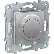 Термостат Schneider Electric NU550330 UnicaNew, алюминий, теплого пола, 10А, выносной термодатчик