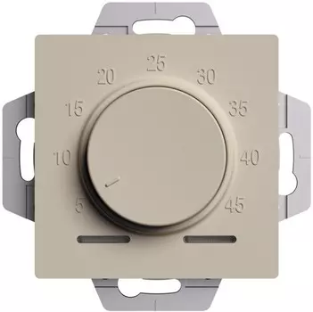 Термостат Systeme Electric ATN001235 AtlasDesign электронный для теплого пола с датчиком, 10A, механизм, Песочный