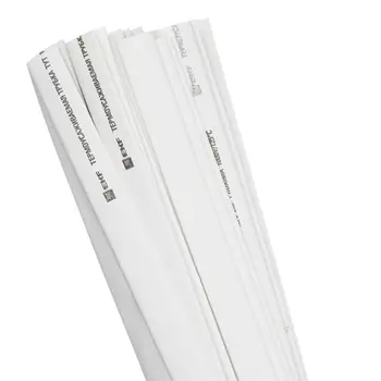 Термоусаживаемая трубка EKF tut-12-w-1m нг 12/6 белая в отрезках по 1м