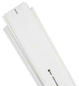 Термоусаживаемая трубка EKF tut-25-w-1m нг 25/12,5 белая в отрезках по 1м