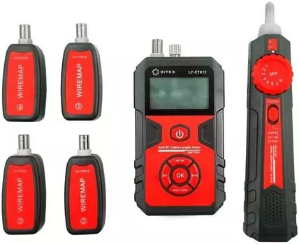 Тестер 5bites LY-CT012 трассоискатель кабеля UTP/STP/BNC/VFL/POE/TDR/LCD/FLASH