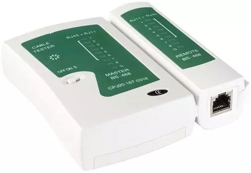 Тестер Exegate NS-468 EX271121RUS сетевой для RJ-45/RJ-11/RJ-12