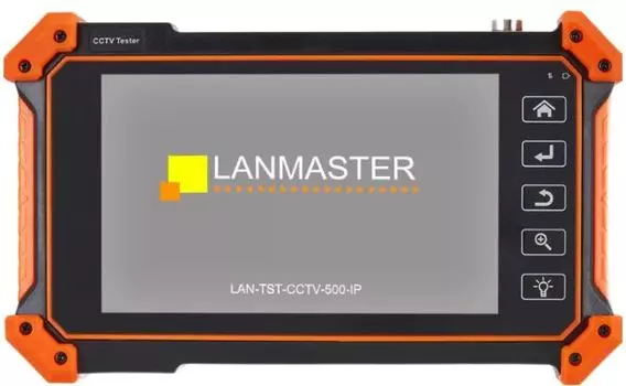 Тестер Lanmaster LAN-TST-CCTV-500-IP цифровых и ан-вых систем видеонаблюдения, сенсорный дисплей 5.4"
